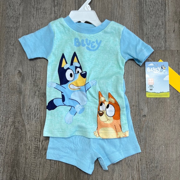 Bluey Other - Bluey 2 Piece Short Sleeve Toddler Pajama Set